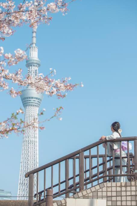 503 Oshiage Sta 3Mins Walk! Wi-Fi & Elevator 4Pax Tóquio Exterior foto